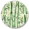Designart - Bamboo Branches In The Forest I - Tropical Metal Circle Wall Art